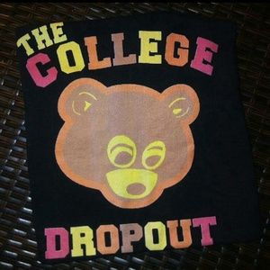 Vintage Kanye West the college dropout promo tee